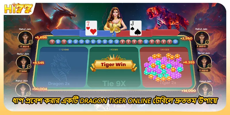 ধাপ প্রবেশ করার একটি Dragon Tiger Online টেবিলে দ্রুততম উপায়ে